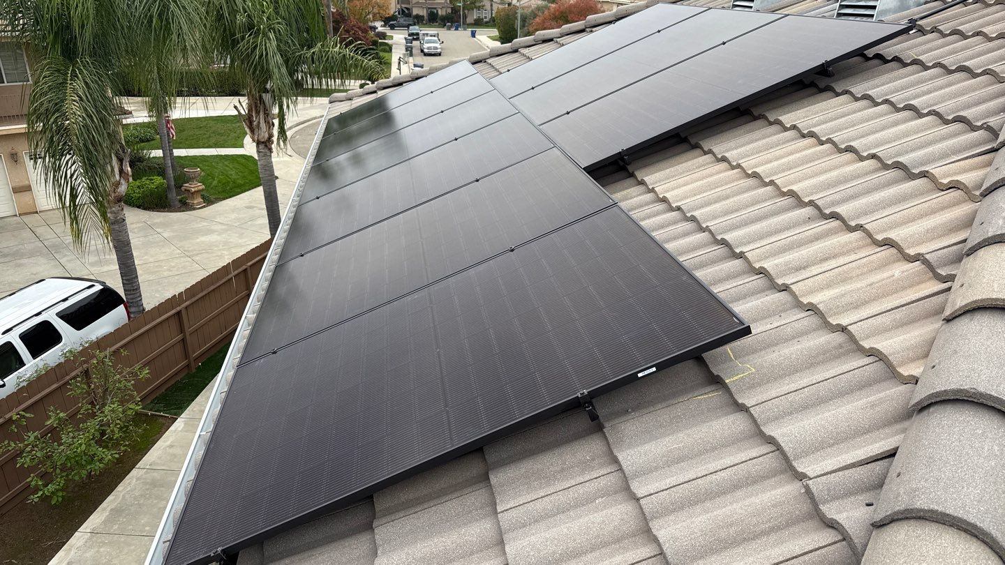 39 JA Solar 440W panels on tile roof — Fresno, CA — Robbins Energy